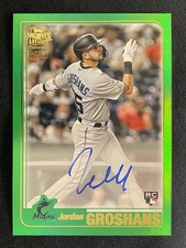 2023 Topps Archive2001 Fan Fav. Auto Jordan Groshans #01FF-JG Green Foil /99(RC)