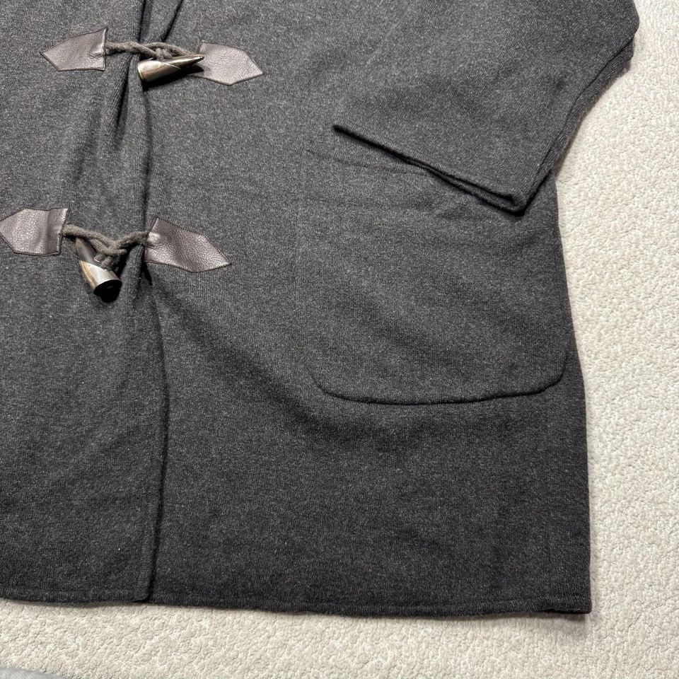 Abrigo Donna Karan New York para mujer talla única gris cachemir con capucha lona palanca Foto 4 de 4