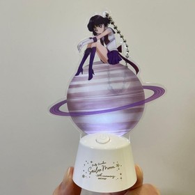 Sailor Moon Flash Acrylic Keychain LE Saturn 30th Anniv MIB LightUp