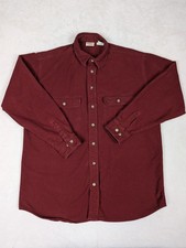 Vintage Five Brother XLT Tallman Heavy Flannel Chamois Hunting Shirt Red XL Tall