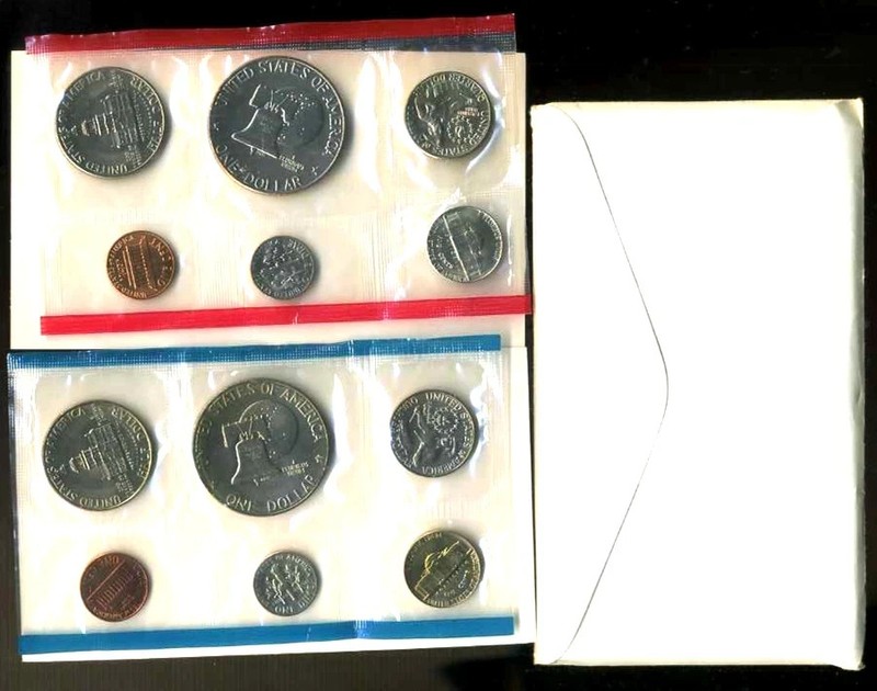 1976 P D MINT SET U.S PHILIDELPIA+DENVER Government Packaging OGP COIN PD#8723