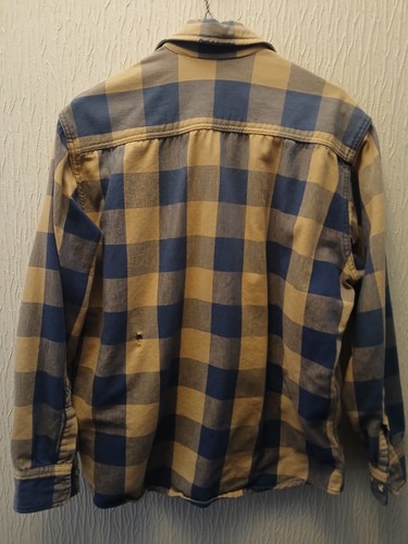 VTG 80s 90s ST John's Bay Plaid Flannel Distressed Faded Grunge Work Destroyed L, $29.95 - Photo 3