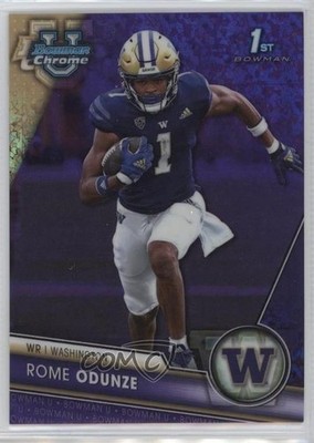 2023 Bowman U Chrome Purple Mini-Diamond Refractor 320/399 Rome Odunze #138 08o2
