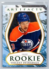 2023-24 Upper Deck Artifacts Rookie Emerald Vincent Desharnais RC 63/99 Edmonton