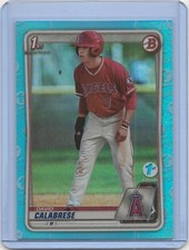 2020 David Calabrese Bowman Draft 1st Edition Sky Blue #BD-103 Angels RC