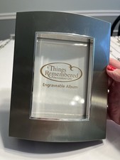 Things Remembered Picture Photo Album Memory Book Up To 100 4x6 Photos Silver