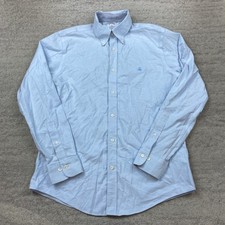 VTG Brooks Brothers Oxford Button Shirt 16 Medium Blue OCBD Dress Formal Men 90s