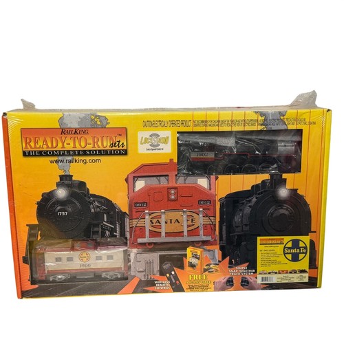 Juego de tren de vapor MTH RailKing Santa Fe 2-8-0 30-4088-0 RTR LocoSound calibre O | Zustand: New