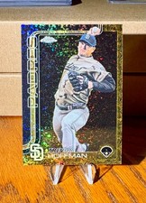 2025 TOPPS GILDED COLLECTION TREVOR HOFFMAN #181 GOLD MINI DIAMOND REFRACTOR /50