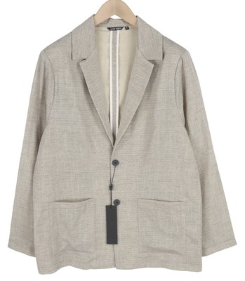 Antony Morato Herren Blazer L Licht Brown Einreihige Kerbe Knopf Nicht Gefüttert