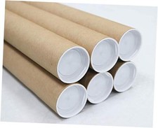Mailing Tube - 2 in x 30 in - Kraft - - for Shipping and Storage of 6 Pack