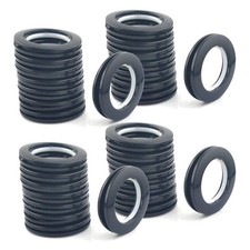 Curtain Grommet Kit for Curtains Rings, 32Pack Black, 1-9/16 in ID