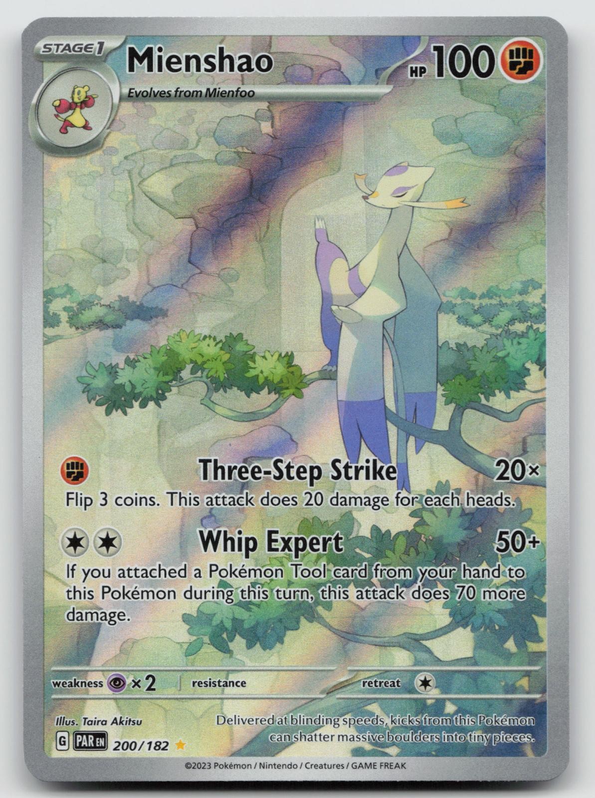 Mienshao 200/182 Paradox Rift Pokemon NM