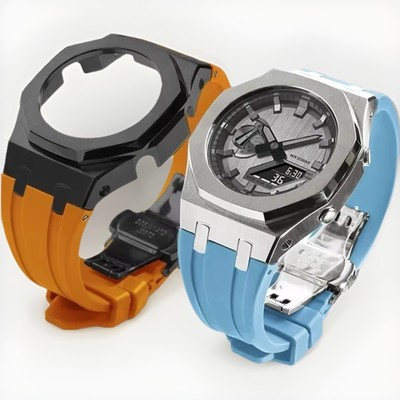 Kit De Sangle Caoutchouc Pour Montre G-Shock GA2100 - Bracelet De Rechange Confortable Et Résistant
