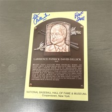 Pat Gillick Signed Baseball HOF PostCard “HOF 2011” Blue Jays Phillies GM BB4 C 