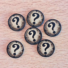 General Boardgame Tokens - 6x Question Mark T...