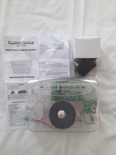 Clear Tunes CT-17A Portable AM/FM See Through Radio. Excellent 