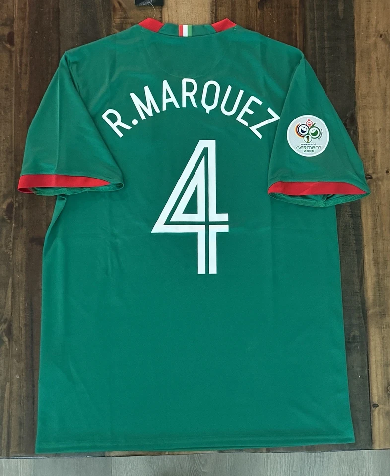 Футболка Рафы Маркеса No4 Мексика 2006 чемпионат мира зеленая Nike X-Large винтаж - Изображение 2 из 3