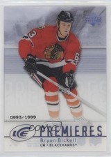 2007-08 Upper Deck Ice Premieres 993/1999 Level 1 Bryan Bickell #132 Rookie RC