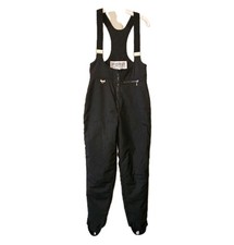 Fera Skiwear Women's 10R Black Snow Bib Insulated Skisuit Gear Jumpsuit