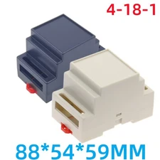 ABS Plastic Flame Retardant Project Case 88x54x59mm 4-18-1 Rail Junction Box
