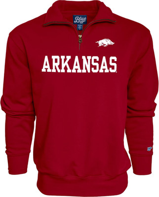 Men'S Standard Quarter Zip Sweatshirt Team Color, Large
