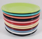 Fiesta Homer Laughlin Salad Dessert Plates Lot 12 Mixed Colors 7.25"