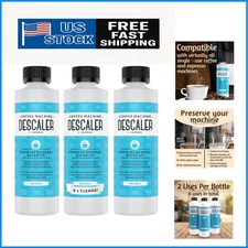Universal Eco-Friendly Coffee Machine Descaler - 3 Pack for Optimal Maintenance