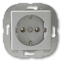 DÜWi / Rev Ritter Standard Quadro Silber Schutzkontakt Steckdose Art. Nr. 00548