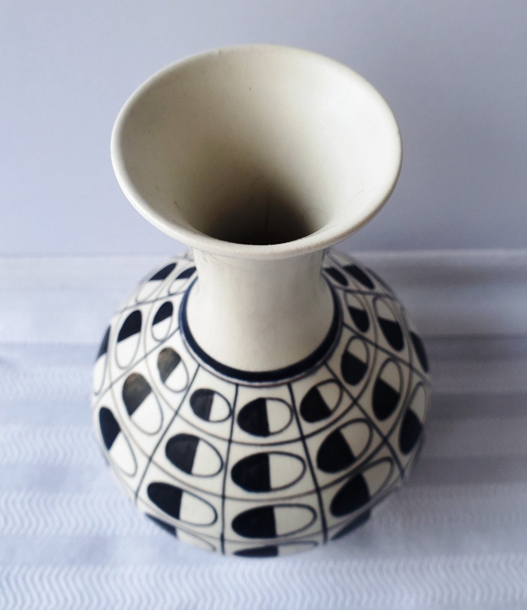 Rare Midcentury Arthur Percy Gefle Upsala Ekeby Geometric Art