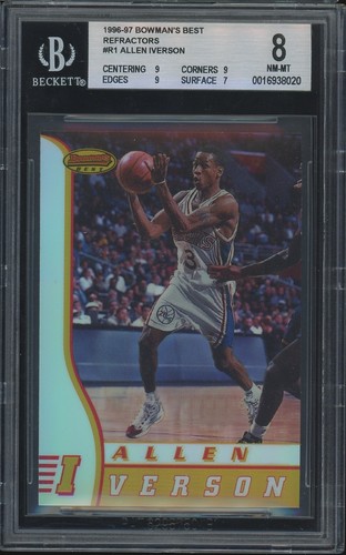 1996 Bowman's Best Rookie Allen Iverson [Refractor] #R1 card