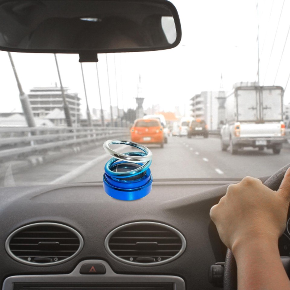 Solar Car Air Freshener Decoration Auto Rotating Aromatherapy for Car