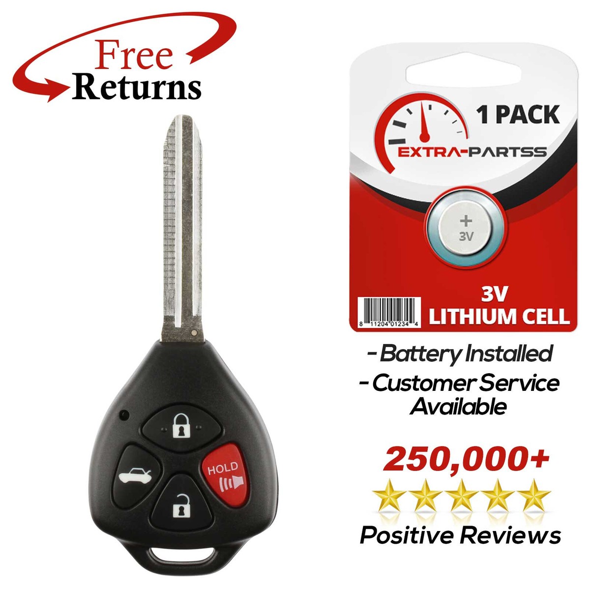 TOYOTA VENZA Key Keyless Entry Remote Fob Transmitter GQ4-29T "G - Foto 9