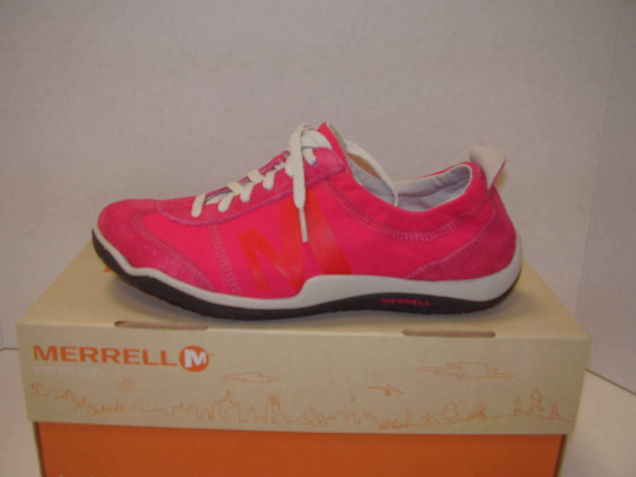 NEW MERRELL LORELEI TWINE WOMENS SPORTY ATHLETIC SNEAKERS RASPBERRY SZ