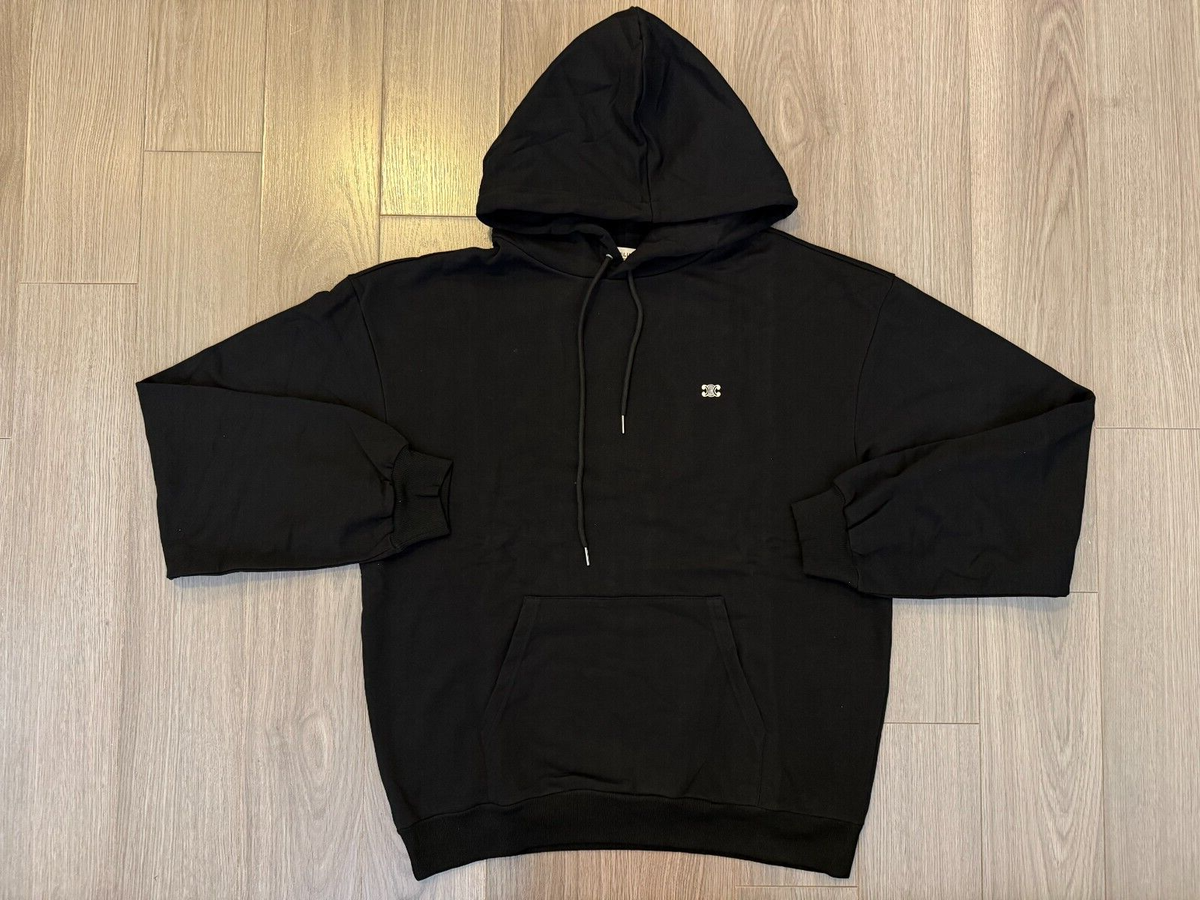 CELINE Triomphe Hooded Sweater in Cotton Cashmere hoodie
