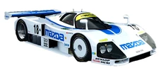 1:10 RC Clear Body Shell - Mazda 787B Le mans with MAZDA Stickers - Race Car