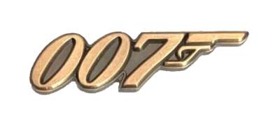 007ロゴ レア ヴィンテージ ピンバッジ ジェームズボンド ００７ UK JAMES BOND 007 LOGO LAPEL PIN / BADGE (ANTIQUE GOLD) 2020 NO