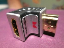 Monster Advanced HDMI 1080p/UHD/SUHD 90 Grad Adapter, vergoldet, Slim, 