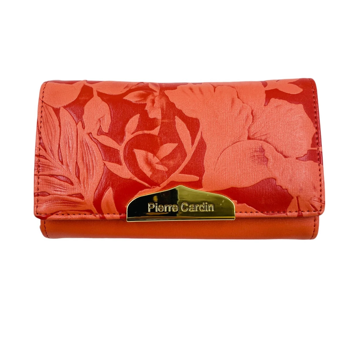 Wdbild Portafoglio da donna, in pelle PU, piccola borsa con stampa floreale, portamonete corto con comparti multipli scomparti per carte di credito portamonete con cerniera, Blu, 9*11.5*1.5cm