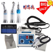 Dental Lab Marathon Electric Micromotor /Contra Angle/ Straight Handpiece /Burs