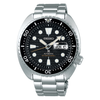 with box and papers Seiko Prospex Automatic Diver Silver Stainless Steel G1N