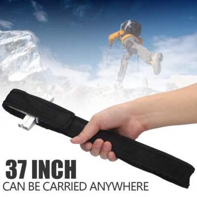 MARKENLOS 37'' Teleskopstange Tragbar Teleskopstöcke Rod Einstellbar Stahl Wanderstock DE