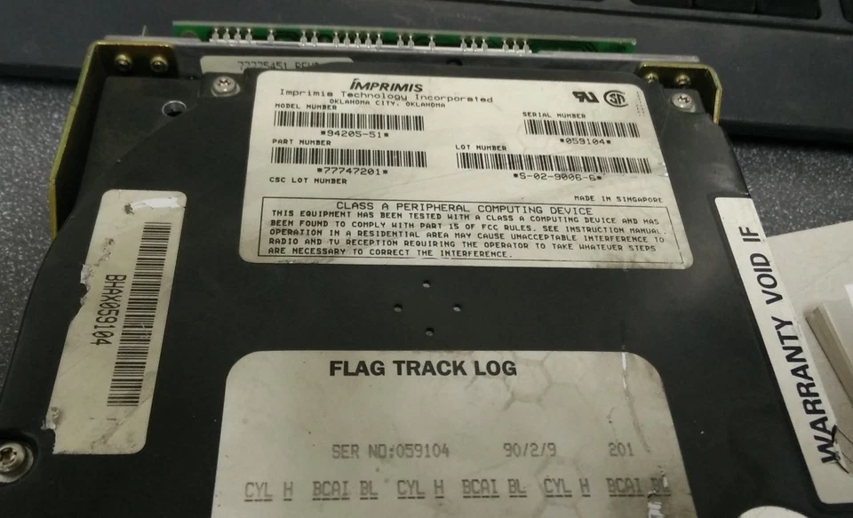 Imprimis 94205-51 77747201 77775451 40MB 5.25" Hard Disk Drive - Image 2 of 4