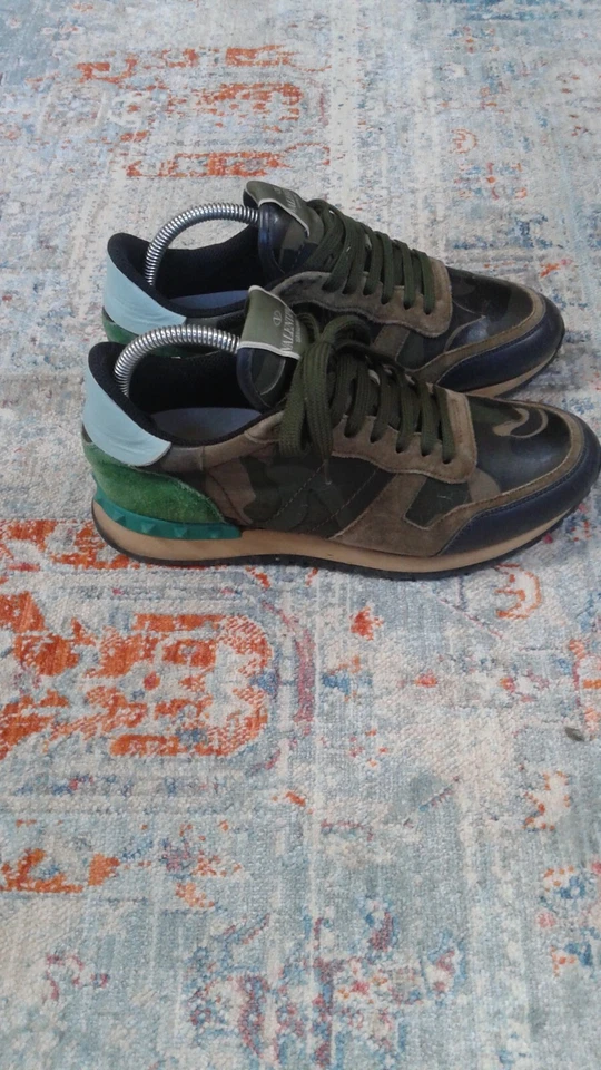 ZAPATILLAS MUJER VALENTINO GARAVANI TALLA 7.5 COLOR VERDE CAMUFLAJE Foto 4 de 4