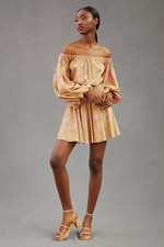 NWT Anthropologie MISA Smocked Waist Mini Dress size Small