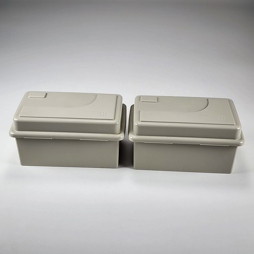 Vintage ALPHA Beige Multi-Media Organizer Set Of 2 Each Holds 40 3.5” Disks - Afbeelding 7 van 11