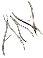 SET of 3 Premium Grade Bone Rongeur Micro Friedman,Bluementhal and Micro Forcep