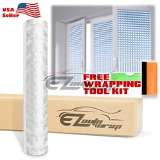 1FTx4FT Clear Cat Eye Frosted Film Glass Home Bathroom Window Security Privacy