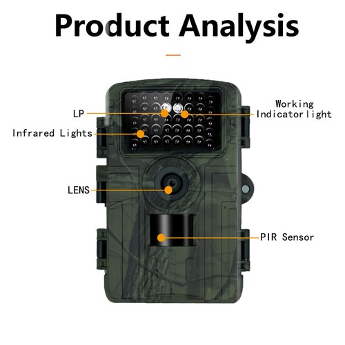 60MP/4K Wildkamera WLAN mit Nachtsicht Bewegungsmelder 940nm Bluetooth APP Handy - Bild 13 von 15