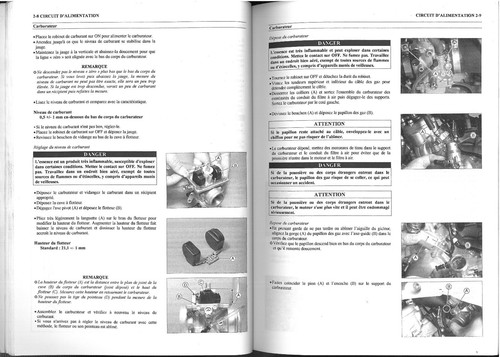 Revue d'Atelier KAWASAKI KX 65 A1 à A4 ( 2000 à 2003 ) Manuel Technique Français - Picture 4 of 5